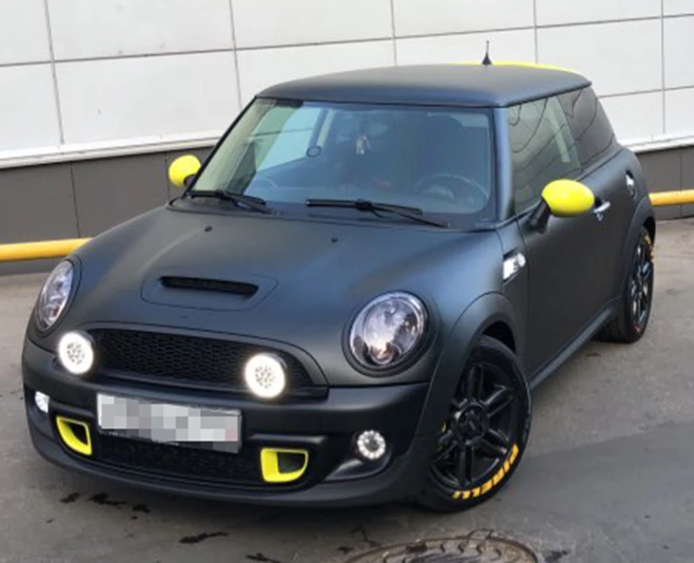 Светодиодный ралли гало-кольцо для фар Дневные ходовые огни для MINI Cooper(черный/хром