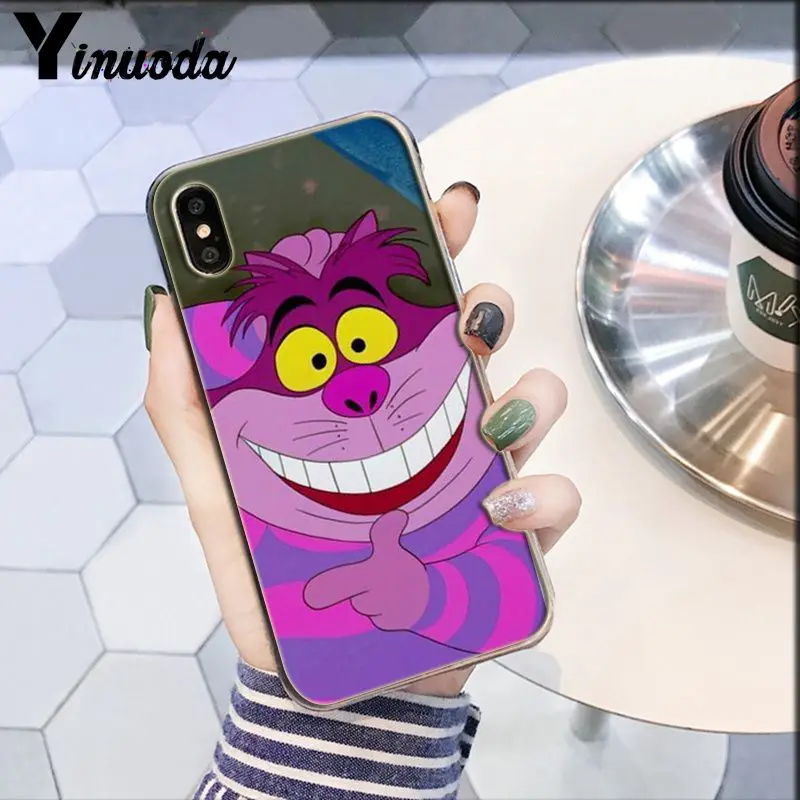 A13 Yinuoda Чеширский кот мы все в фиолетовом и розовом DIY чехол для телефона для Apple iPhone 8 7 6 6S Plus X XS MAX 5 5S SE XR - Цвет: A13
