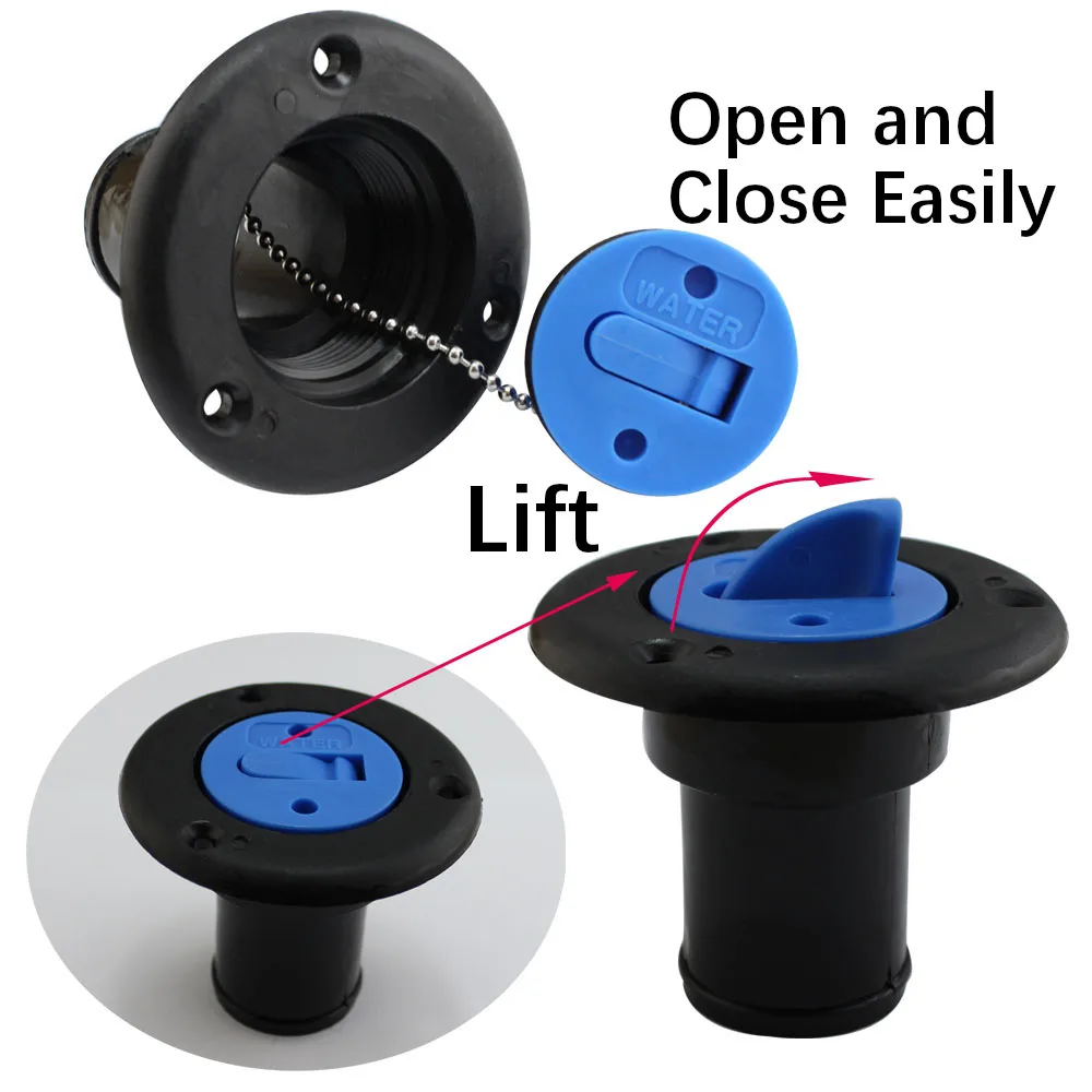 2 шт. черный нейлон пластик УФ стабилизированная морская аппаратная палуба