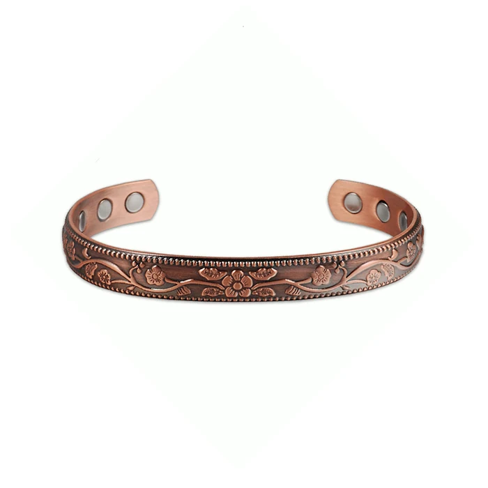 Vinterly медный браслет мужской счастливый Дракон и Феникс Регулируемый Браслет-манжета энергетические магнитные браслеты для мужчин и женщин - Окраска металла: Голубой с покрытием из белого цинка