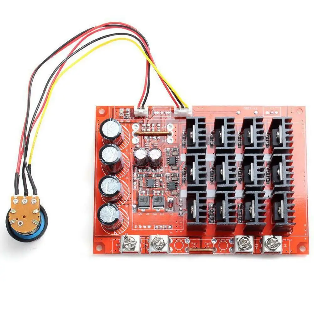 60A DC регулятор скорости двигателя ШИМ HHO RC контроллер 12 в 24 48 3000 Вт макс (красная