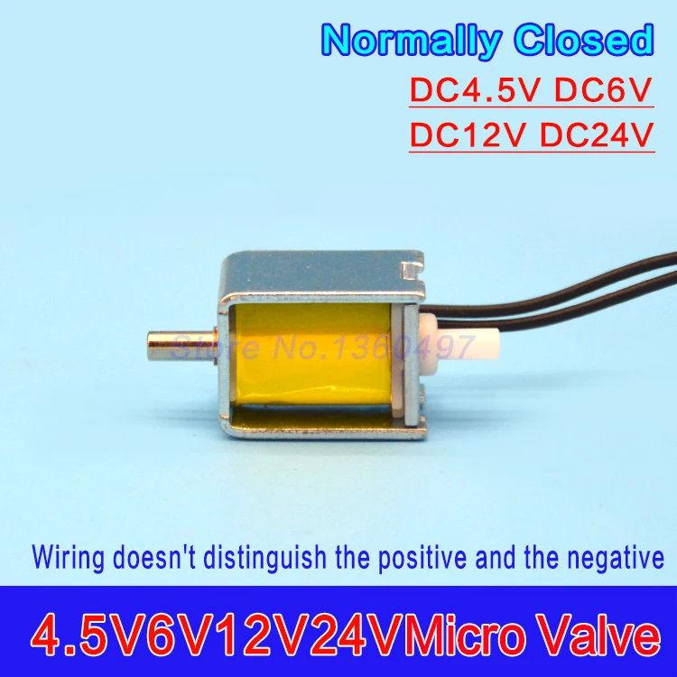 Миниатюрный электромагнитный клапан нормально замкнутый для выхлопных газов