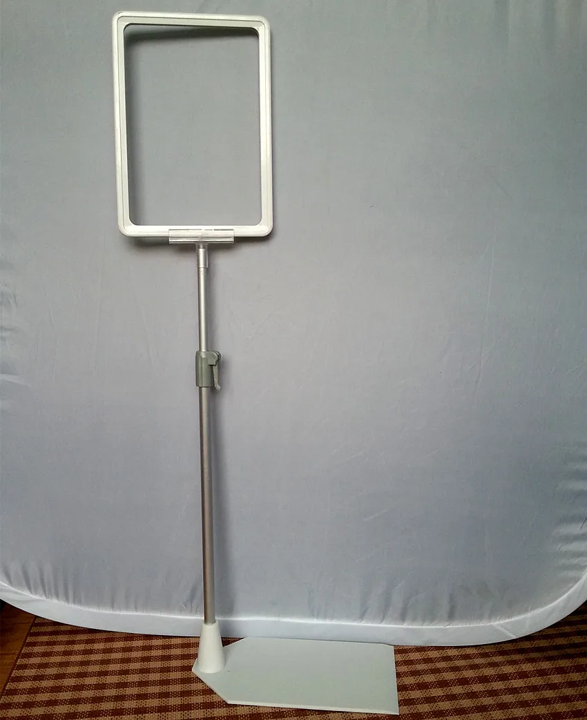 

POP Supermarket&retail Store Plastic Sign Card Holder Display Poster Price Tag Paper Floor Price A5 Frame Stands 100sets