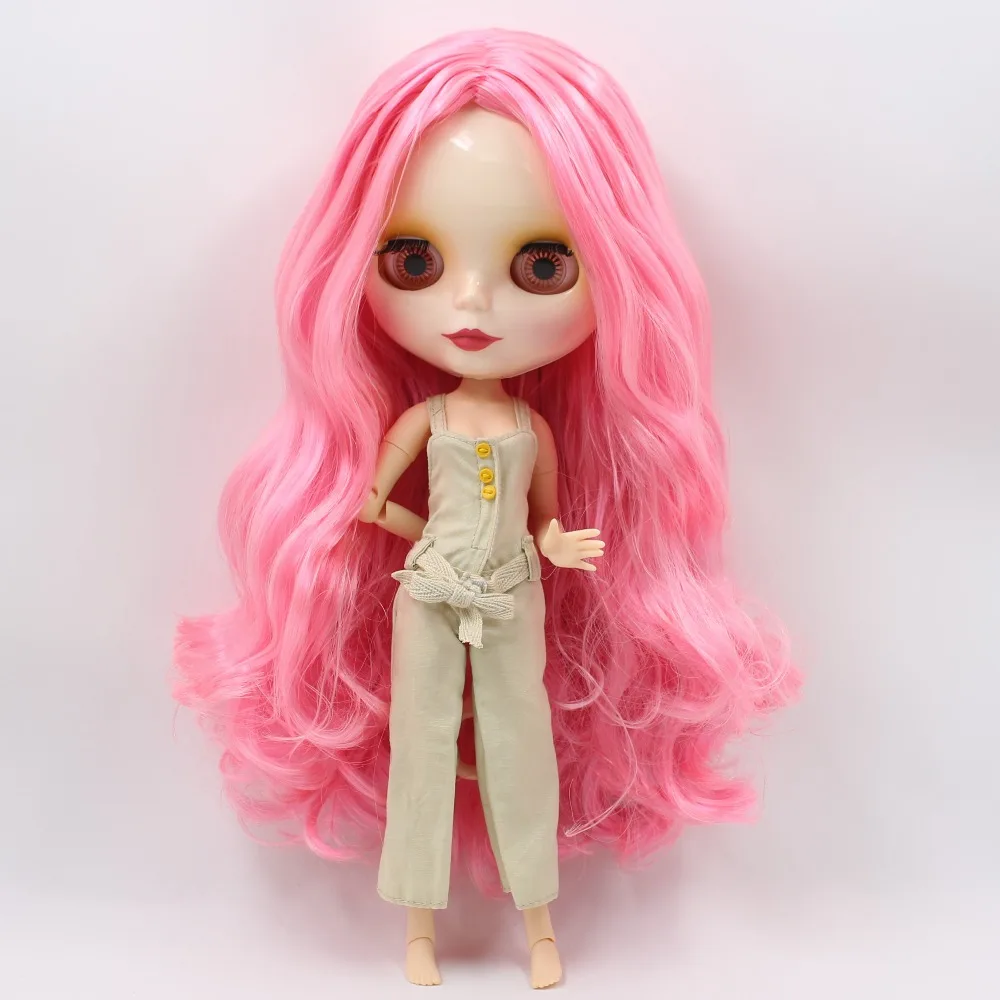 Ледяная кукла DBS Blyth 1/6 bjd розовый шарнир для волос блестящая игрушка лица белая