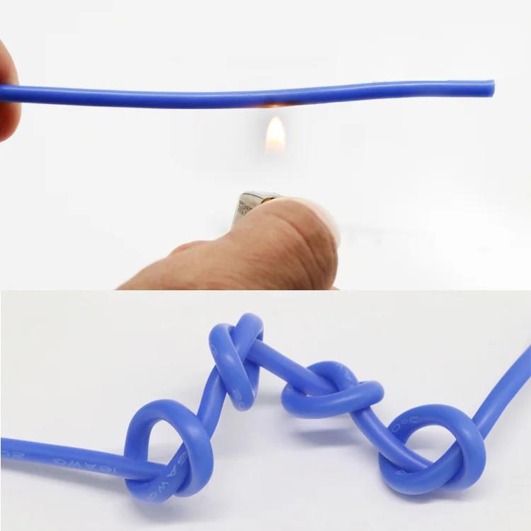 30AWG Silicone Wire 0.06mm Square Insulated Flexible Electrical Cable Heatproof Tinned Copper Silica Gel Soft DIY Core Test Line |