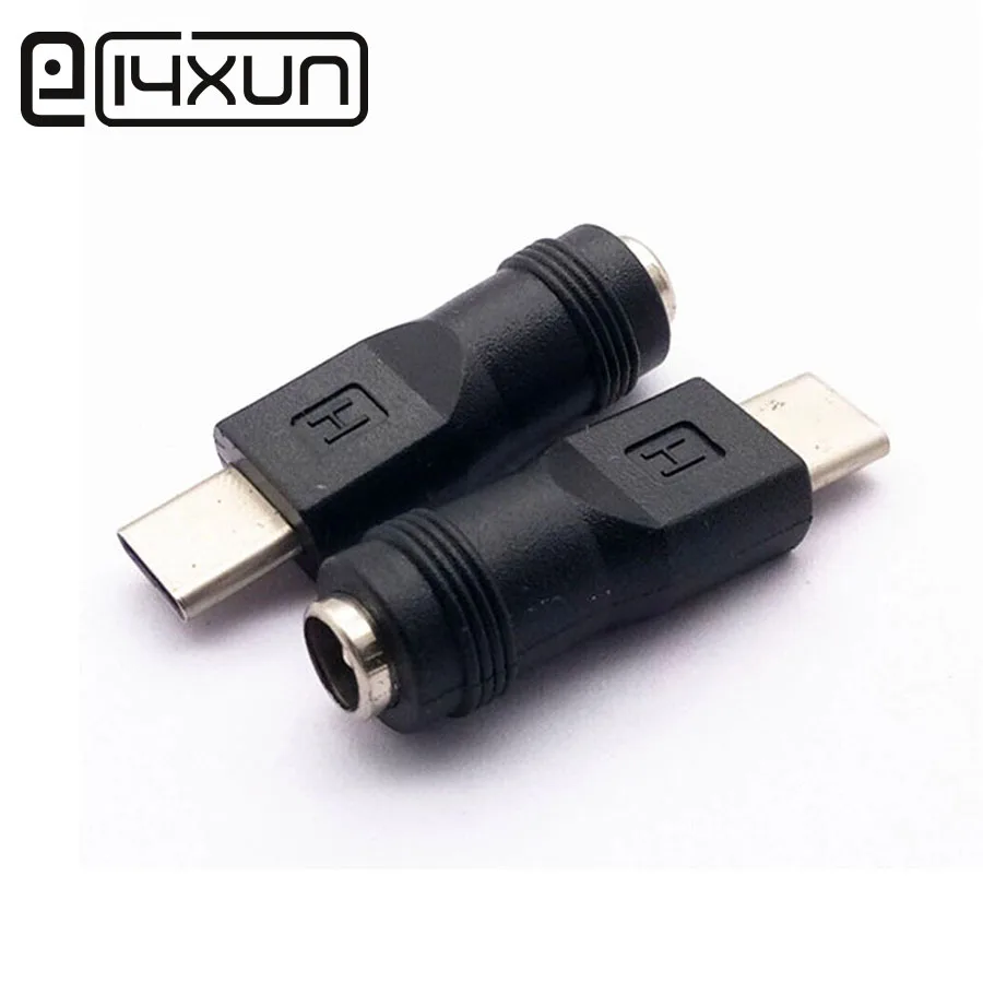 1 шт. USB 3,1 Тип C штекер разъем для 5,5*2,1 мм DC мощность Женский Джек адаптер для Android