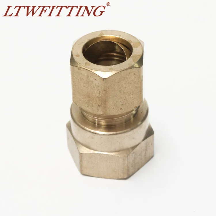 

LTWFITTING Brass 1/2" OD x 1/2" Female NPT Compression Connector Fitting