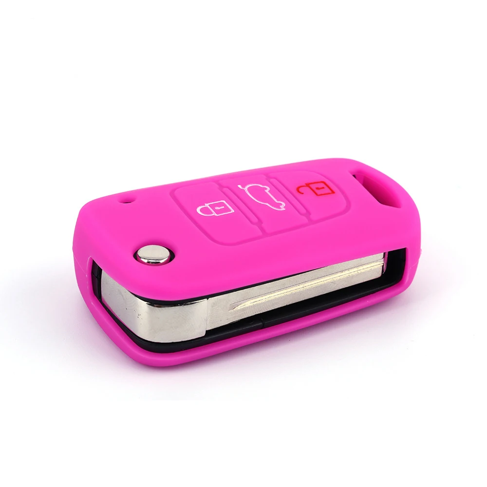 Новый стиль 3 кнопочный силиконовый чехол для ключа с дистанционным управлением
