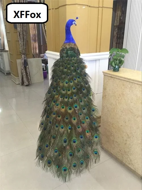 

big real life colourful peacock model foam&feather simulation beautiful long peacock bird gift about 150cm xf0329