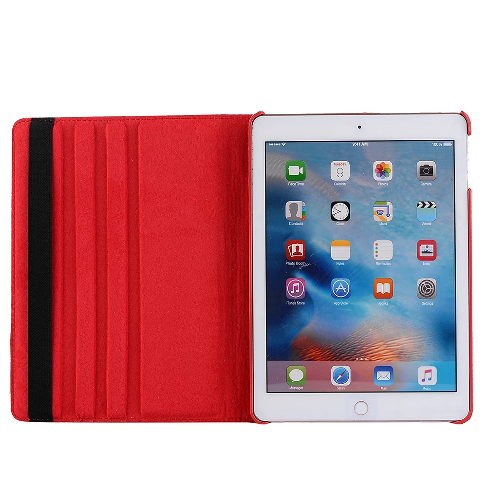 Чехол для Apple iPad 5 6 Air 1 Air 2, чехол для нового iPad 9,7 5-го 6-го поколения вращающийся на 360 Градусов Кожаный смарт-чехол