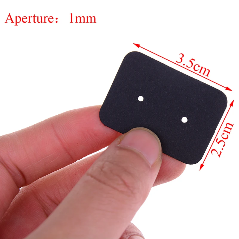 

100Pcs 3.5*2.5cm Multi Color Paper Cute Stud Earring Hangtag Card Custom Logo Cost Extra Jewelry Display Packing Card