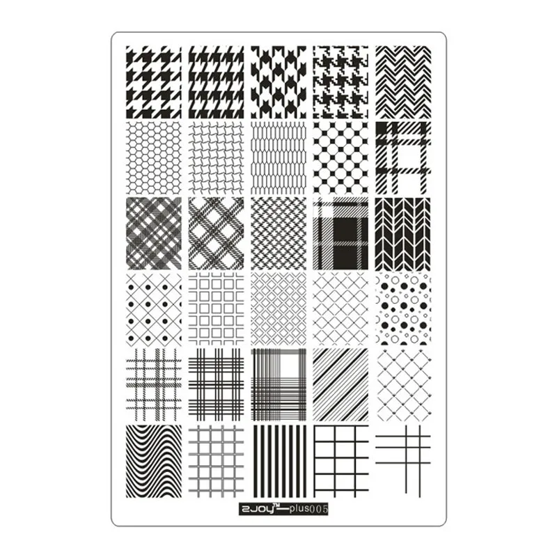 Размера плюс пластины для штамповки ногтей Письмо Сердце башня звезда Рождество