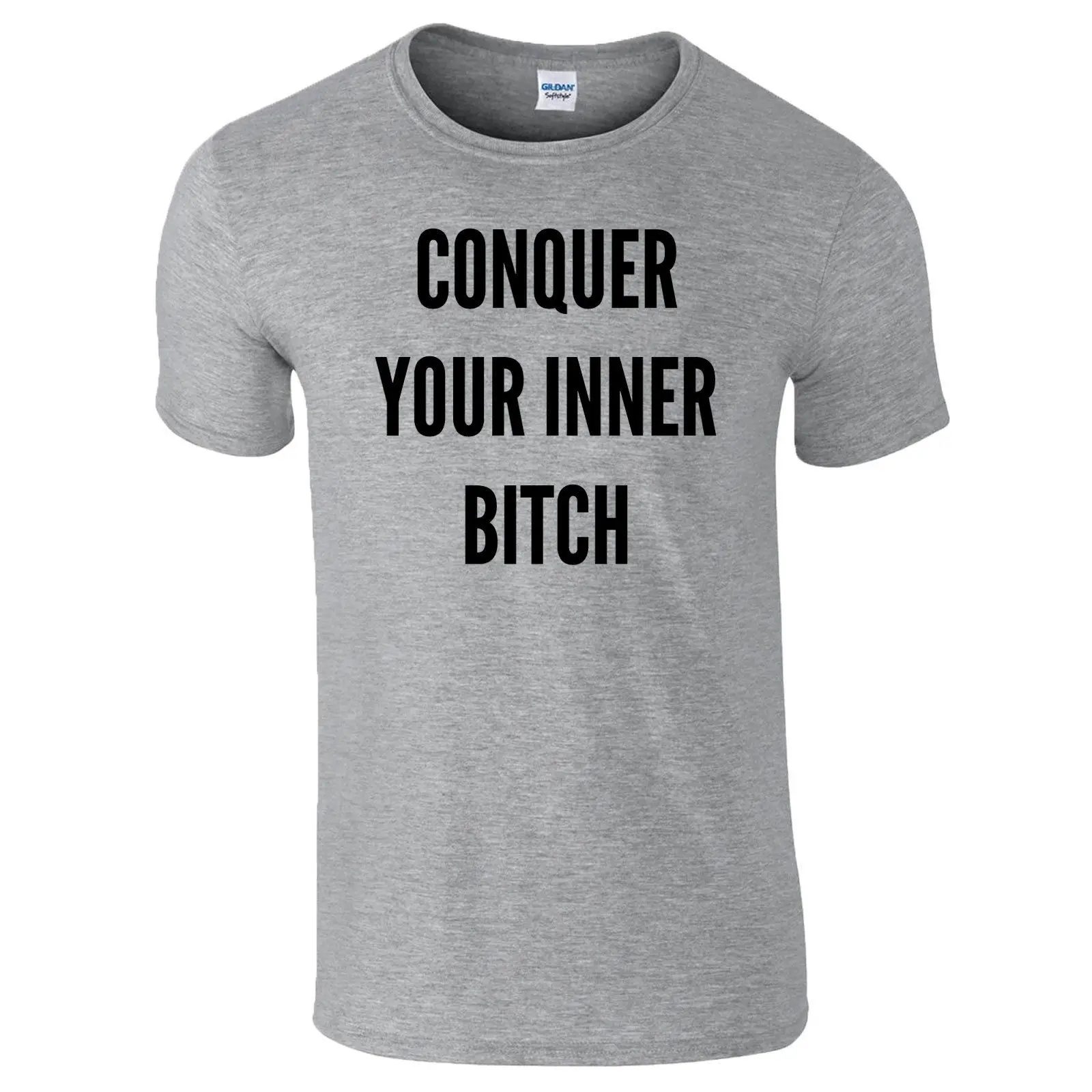 Conquer Your Inner Bitch Joe Rogan Inspired Motivation Premium футболка новые футболки Забавные топы Новые