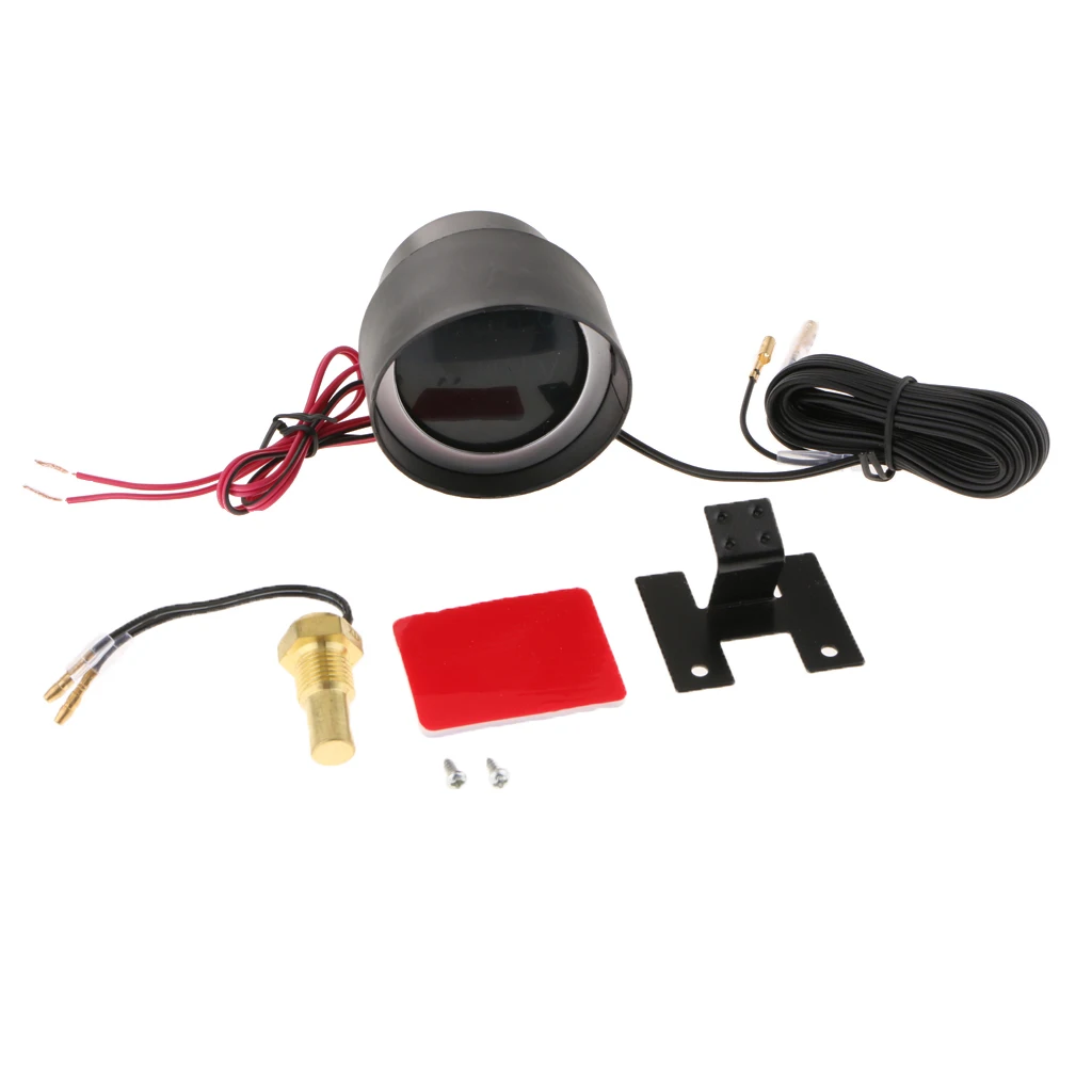 14mm DC12V/24В, автомобильная лампа для ЖК-дисплей Цифровой вольтметр датчик температуры воды метр с Сенсор 10/12/14/16/17/21 мм Универсальный - Цвет: 14mm
