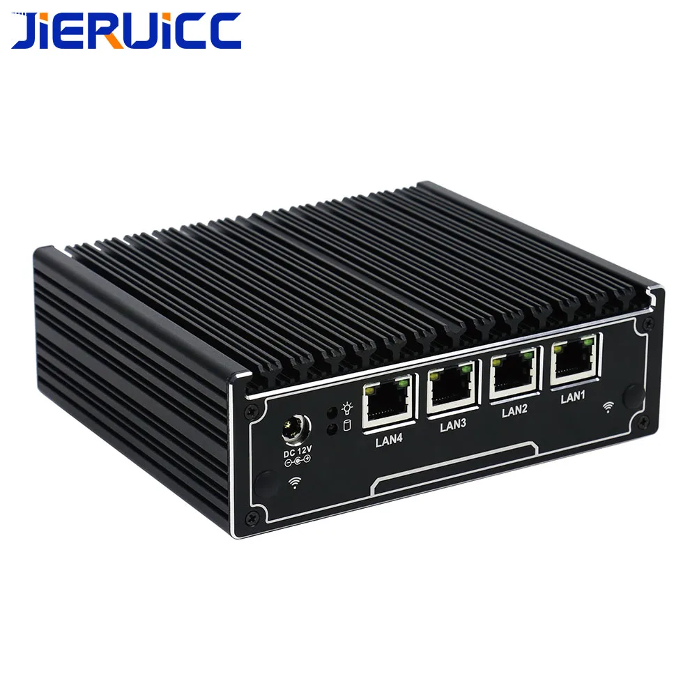4lan брандмауэр Мини ПК/vpn-маршрутизатор JIERUICC JC4L 4 INTEL 82583 в 1000 м LAN intel celeron j1900 четырехъядерный 2,41 ГГц четырехъядерный процессор