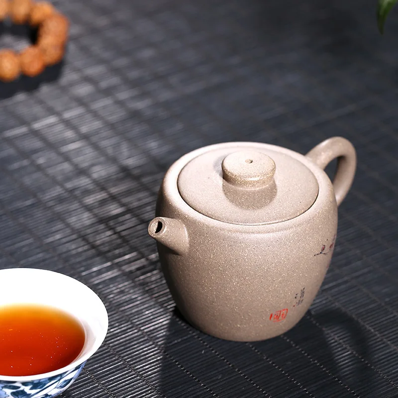 Фиолетовый песок чайник и Teaware Оригинальный мини-грязевой горшок маленький