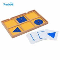 baby toy montessori six case cabinet wood geometric demonstration tray early childhood education preschool brinquedos juguetes