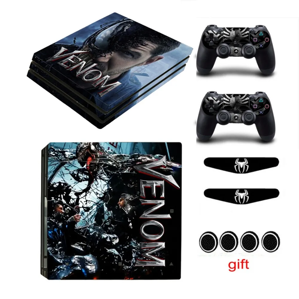 Skins Stickers Game Venom For Playstation 4 PS4 Pro Controller Console Vinyl Skin Decals Play station PRO Covers | Электроника
