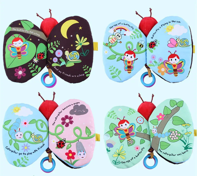 Детские игрушки обучающие тканевые книги для малышей Ранняя Детская