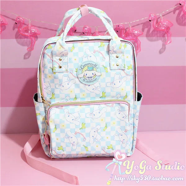 Милый мультяшный рюкзак с рисунком собаки Cinnamoroll, женская школьная сумка, школьные сумки для девочек-подростков, школьная сумка на плечо, дорожная сумка