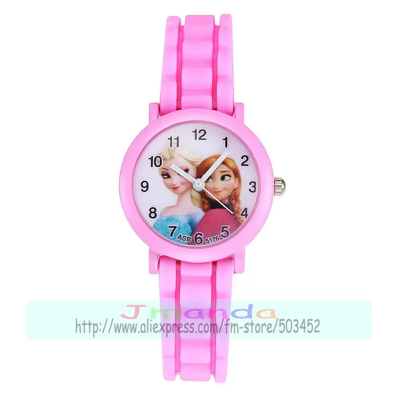100 шт./лот Милые силиконовые часы с циферблатом для девочек яркие цвета милые