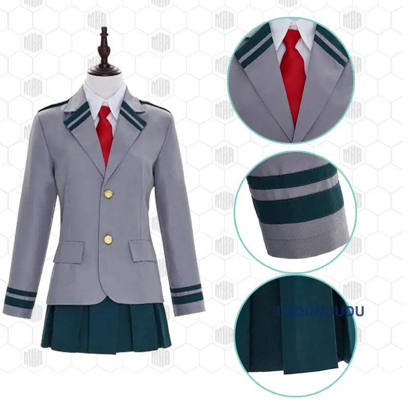 Школьная форма Boku no Hero моя геройская академия Женский костюм для косплея OCHACO URARAKA