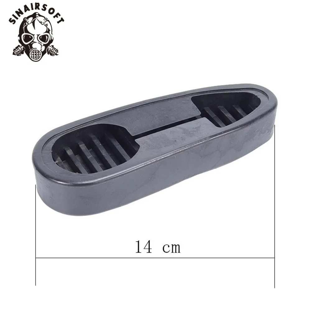 SINAIRSOFT прочный нескользящий ребристый скольжения на резиновой Recoil Pad боевые Buttpad накладки на ягодицы для 6 позиций запас Охота Пейнтбол