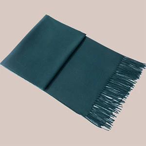 Dark Green Модный розовый/красный/фиолетовый однотонный зимний шарф, женские шарфы, зеленый кашемировый женский шарф, Длинные теплые женские пашмины шали - Цвет: Dark Green