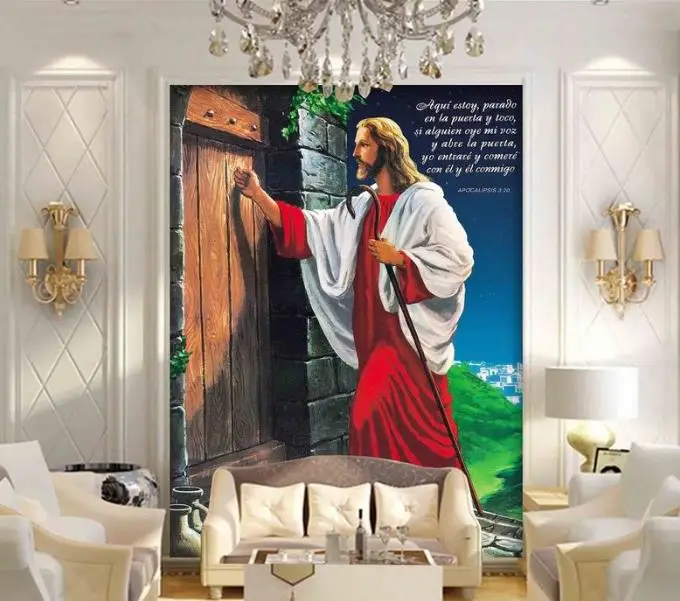 Фотообои на заказ HD Иисус обои для гостиной 3d фрески|wallpapers for living room|photo wall muralsjesus