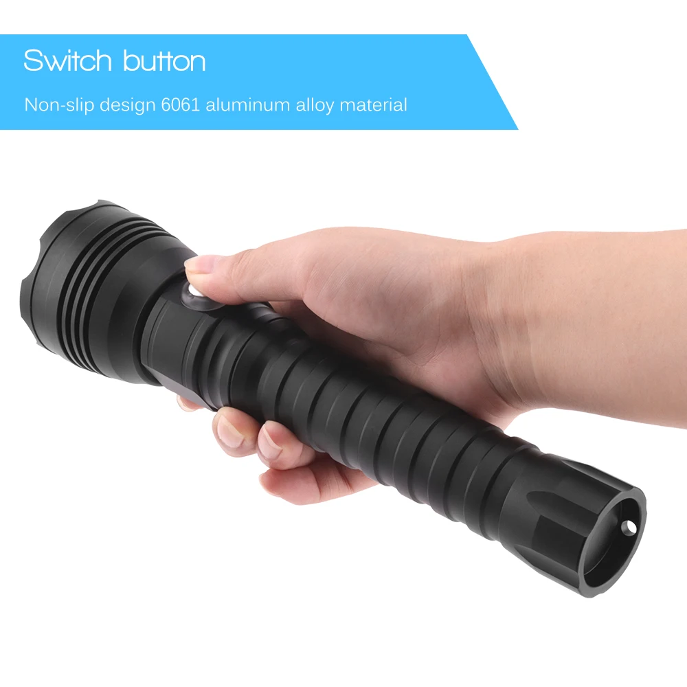 BORUiT 4000lm XHP70 светодиодный фонарик для подводного плавания 100 м IP68