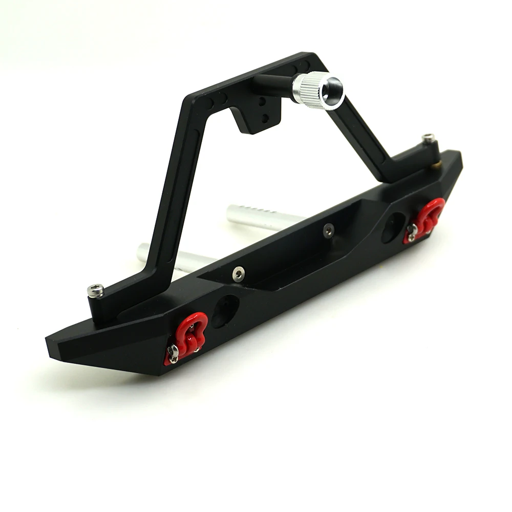 CNC Aluminum Rear Bumper w/ LED Light Spare Tire Carrier For 1/10 RC Axial SCX10 | Игрушки и хобби