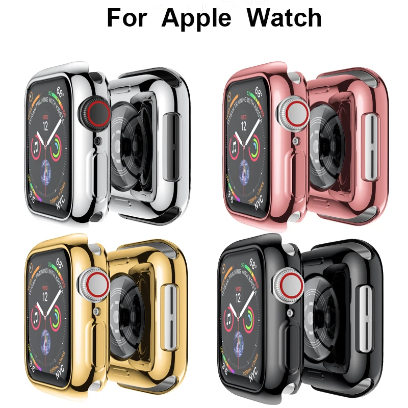 Для iwatch series 4 тонкий защитный чехол из ТПУ для Apple Watch band 40 мм 44 Ударопрочный Мягкий