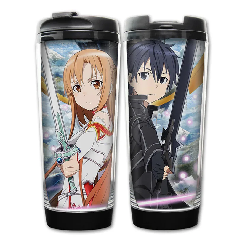 400 мл аниме SAO Sword Art Online дизайнерская пластиковая бутылка для воды посуда напитков
