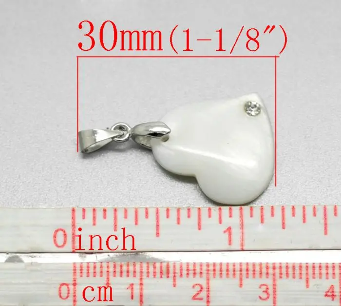 DoreenBeads 10 шт. Стразы с сердечками Подвески 30x19 мм (1-1/8 &quotx3/4&quot) Mr.Jewelry | Украшения и
