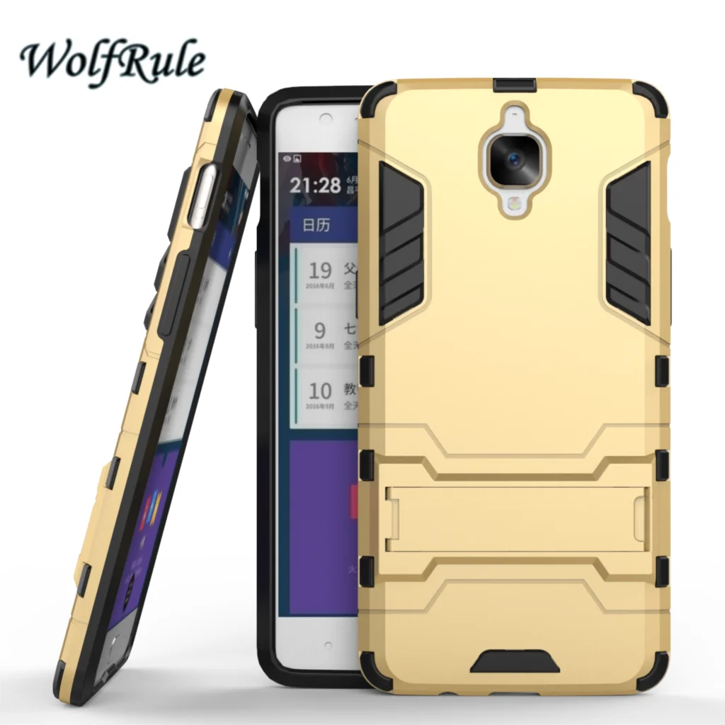 WolfRule Anti-knock Case OnePlus 3 Cover Soft Silicone + Slim Plastic For Oneplus 3T Three Holder Stand Capa | Мобильные телефоны и