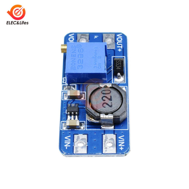 MT3608 2A Max DC-DC Повышающий Модуль питания усилитель мощности 36 мм* 17 мм* 14 мм