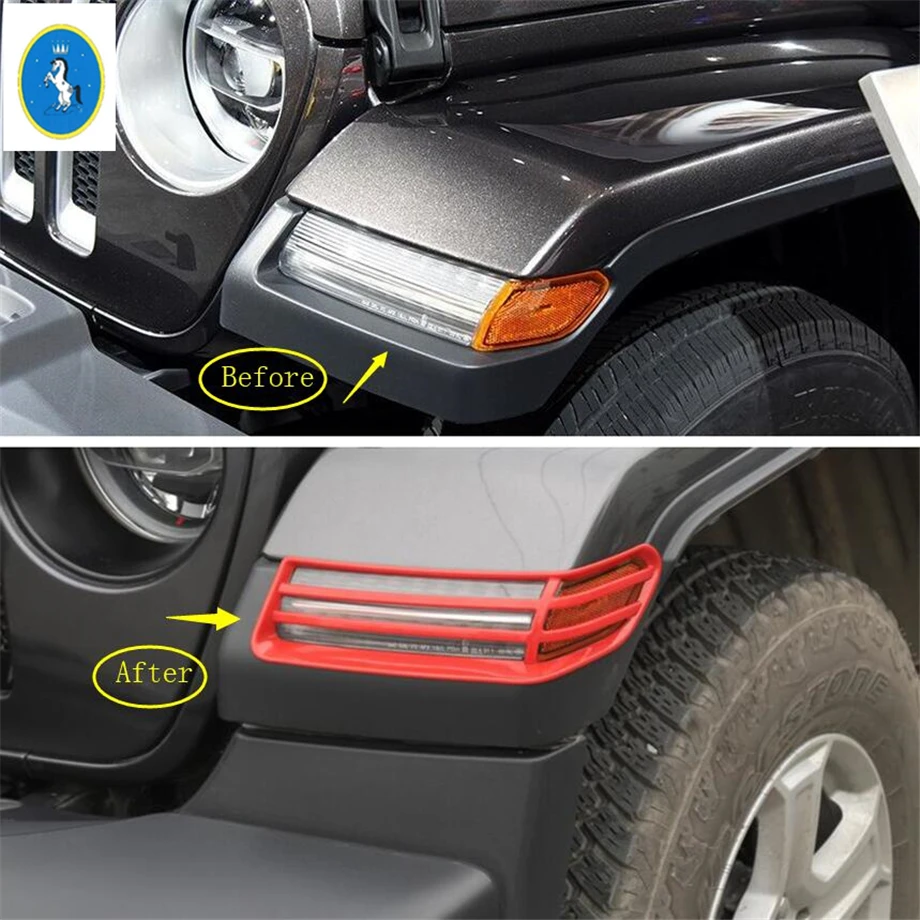 Автоаксессуары Yimaautotrims для передних колес абажур бровей декоративная накладка ABS