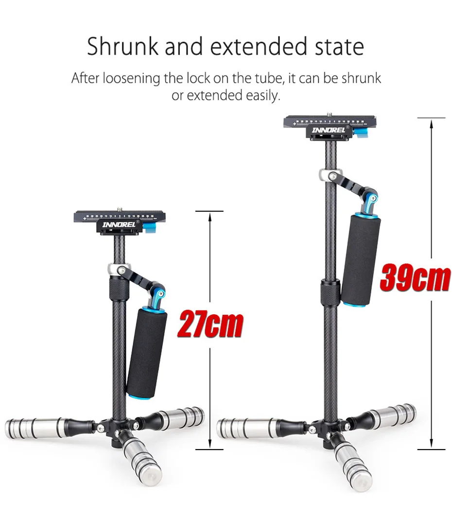 INNOREL SP мини углеродное волокно ручной Steadicam DSLR SLR камера стабилизатор видео Steadycam видеокамера Glidecam Filmmaking Gimbal