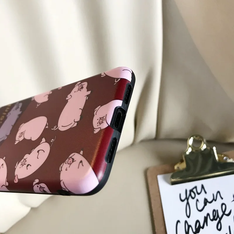 STROLLIFE Cute Cartoon Pig Case for Huawei P20 pro Mate 20 Funny Looking Back Pattern Cover Honor 9 10 Nova3 3i Soft Shell |