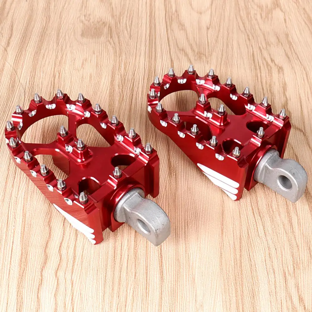 1Pair Red Rotating Footpegs Custom Chopper Foot Pegs For Harley Sportster XL Iron 883 Dyna Softail Models | Автомобили и