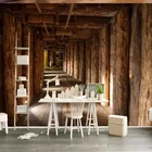 Современные креативные 3D большие деревянные обои с большим пространством, обои для гостиной, спальни, ТВ, фоновое украшение, 3D настенная ткань