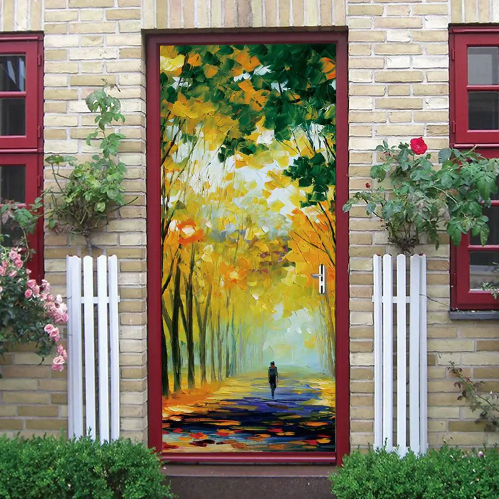 door wallpaper MT244 3d наклейки на дверь adesivi per porte adesivi porte для украшения дома 77 см* 200 см обои на дверь номер mt090 - Цвет: door wallpaper MT244