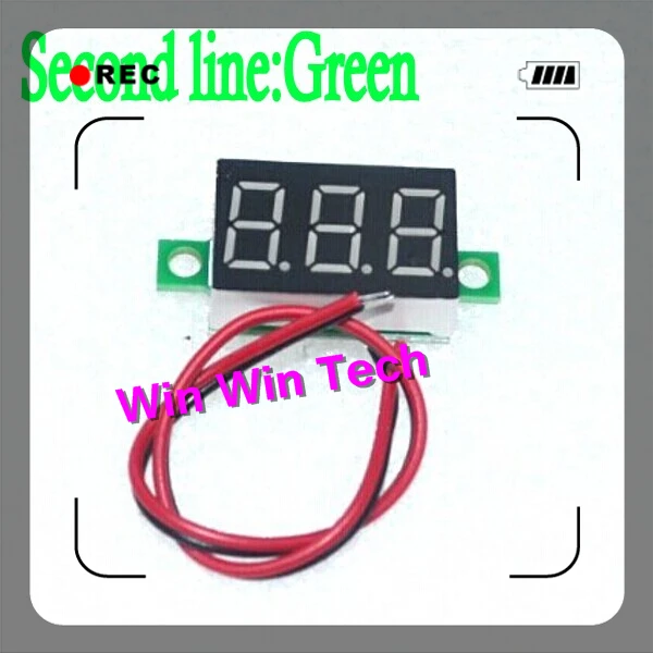 Зеленый Во-Вторых точность линии постоянного тока цифровой вольтметр глава LED