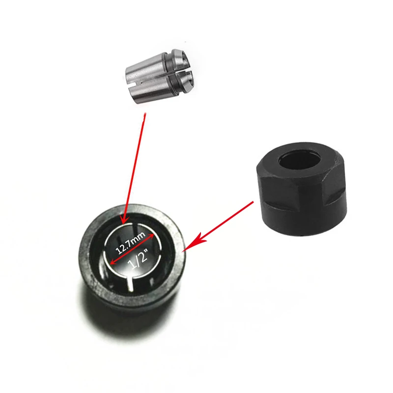5 шт./лот замена конусной гайки для фрезерного станка MAKITA 3612 3612Y 3612T 3612CY 3612C 3612BR 3612CT