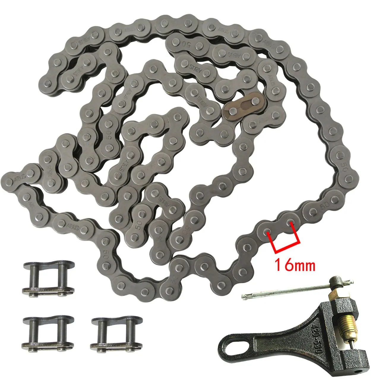 

Motorcycle Chain 520-98L Fit ATV Quad Pit Dirt Bike With 1 Master Link