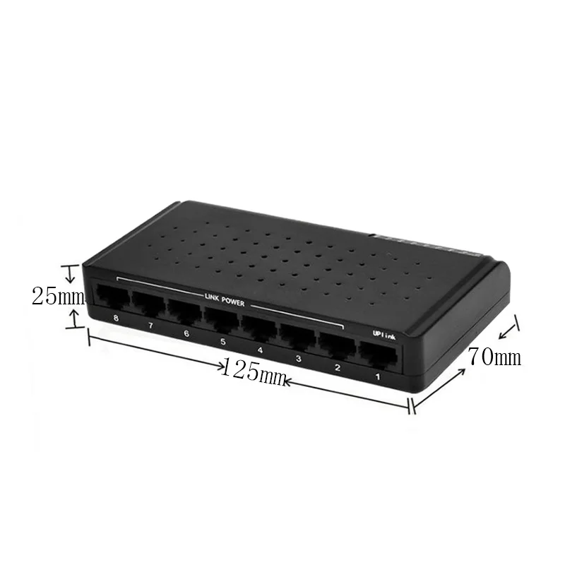 Горячая 100 Мбит/с IEEE802.3x 8 портов S POE коммутатор мощность по Ethernet сетевой коммутатор Ethernet для ip-камеры VoIP телефон AP устройства