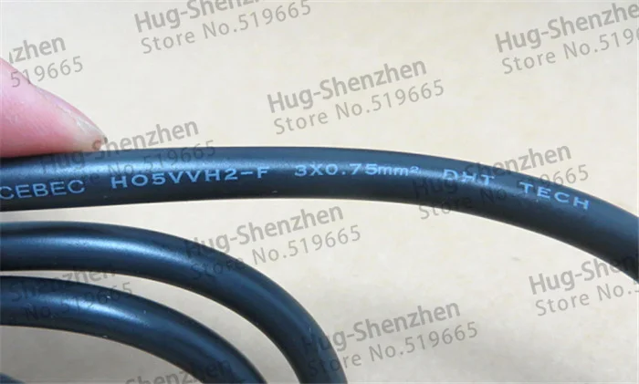 

High Quality 1.2M Japan 3*0.75mm2 Power Cable Cord --1pcs/lot