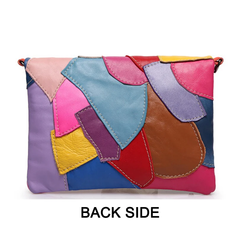 Новая настоящая женская сумка мессенджер из яловичного спилка клатч с цепочкой