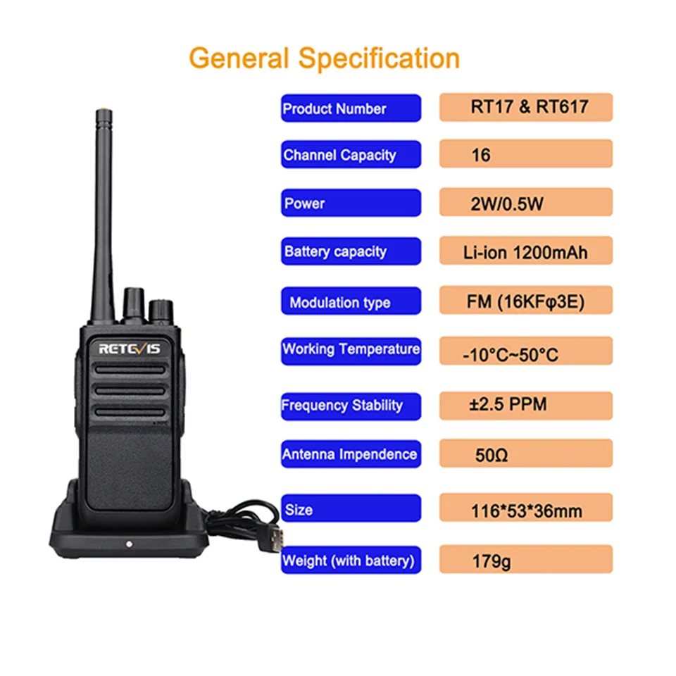 Пара Retevis RT617/RT17 Walkie Talkies PMR Radio PMR446/FRS VOX USB зарядка удобный 2 способ радиостанции Comunicador приемопередатчик