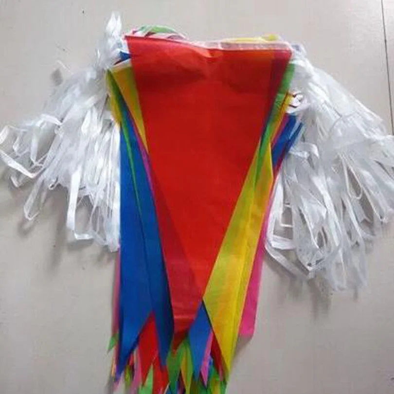 

60 M 100 flags wedding decoration Fabric Bunting flags wedding supplies,flags and banners,Home party decoration,Party flags